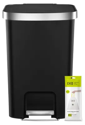 Obrázok produktu pre EKO HANA, recyklačný kôš, 25 + 25 litrov, dvojitý pedálový kôš, kôš na odpad s priehradkami