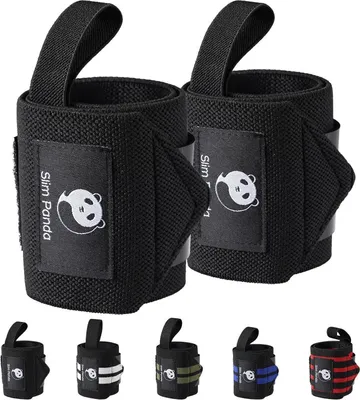 Produktbild von Handgelenk Bandagen 45 cm Zughilfen Krafttraining Fitness Profi Bandage Handgelenkschoner für Calisthenics Crossfit Frauen und Männer Mit Daumenring