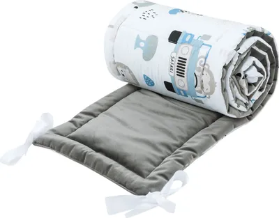 Obrázok produktu pre Bellochi 180x30 cm Ochrana na okraji okraja detská posteľ hraničenie - Ochrana hniezda hlavy mriežky Border Border pre detskú postieľku 120x60 cm, bočné lôžko s ochranou pádu - Safari