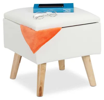 Image de Tabouret avec rangement RD29604, blanc