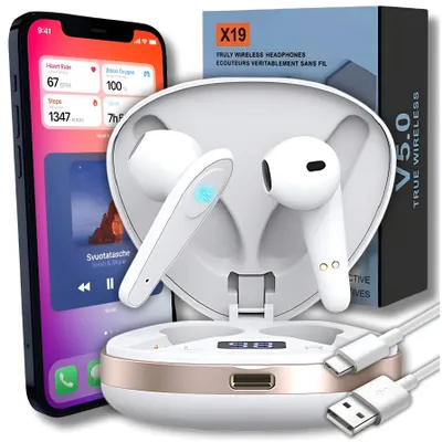 Zdjęcie produktu dla Słuchawki Bezprzewodowe Douszne Z Mikrofonem Bluetooth Sportowe Premium