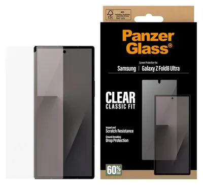 Productafbeelding van PanzerGlass Ultra-Wide Fit Anti-Bacterial Screenprotector voor de Samsung Galaxy Z Fold 8 Ultra