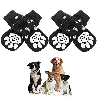 Produktbild von Hundesocken Pfotenschutz Anti Rutsch Outdoor Indoor Hundeschuhe für kleine, mittlere, große Hunde.(S)