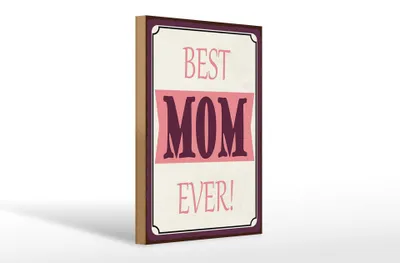 Produktbild von Holzschild Spruch 20x30cm best MOM ever beste Mama Geschenk