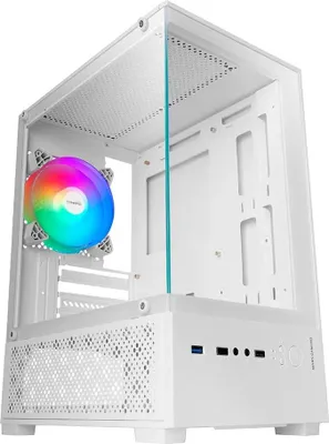 Obrázok produktu pre Mars Gaming MC-SE2W, Mini Tower, PC, Biela, micro ATX, Mini-ITX, Hranie, Multi