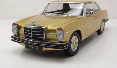 Produktbild von KK Scale 181161 Mercedes 280 C /8 Strichacht Coupe W114 1969 gold metallic 1:18