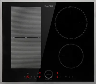 Produktbild von Klarstein Induktionskochfeld, Glaskeramik Kochfeld, Induktionskochfeld mit 4 Platten, Einbau-Induktionskochfeld mit Touch-Display, Digitalanzeige und Timer-Funktion, Schnelles Aufheizen, 7000 Watt
