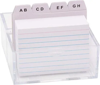 Image de Boîte de fiches, format A8, 100 pièces, pliées