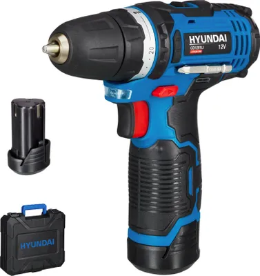 Produktbild von HYUNDAI Akku-Bohrschrauber CD1201LI SET2A (12V, 1300 U/min, 2 x 2.0Ah Akku, Ladegerät)
