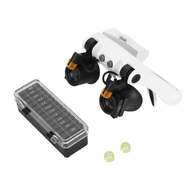 Immagine prodotto di Lente d'ingrandimento, lente d'ingrandimento a LED, lente d'ingrandimento con attacco a testa, lente d'ingrandimento, lente d'ingrandimento a lente intercambiabile, lente d'ispezione