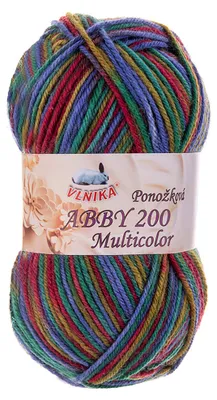 100g Strickgarn Abby 200 multicolor Sockengarn Socken-Wolle Strumpfgarn Farbwahl grün-blau-rot