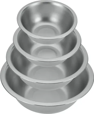 Produktbild von METALTEX 699700000 4er SET Rührschüsseln Inox, 16/18/22/24 cm