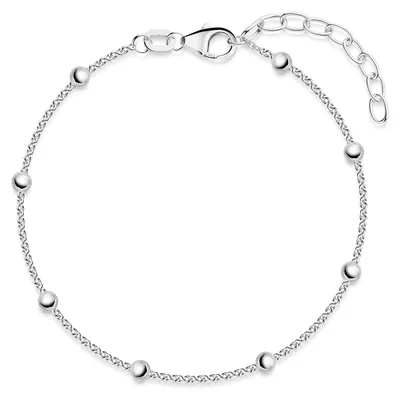 Produktbild von MATERIA by Matthias Wagner Armband mit Kugeln Silber 925 für Damen SA-88-Silber