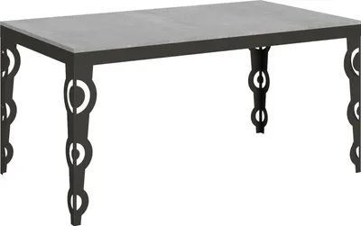 Produktbild von Ausziehbarer Tisch 90x160/264 cm Karamay Evolution Cement Anthrazit Gestell