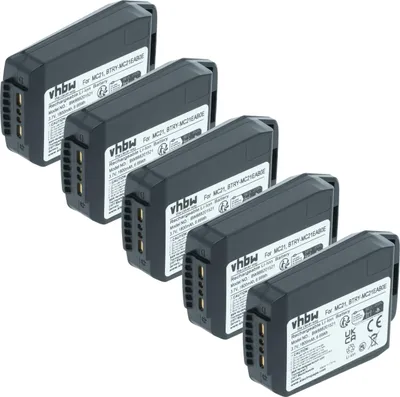 Produktbild von vhbw 5x Akku kompatibel mit Motorola MC21, MC2180, MC2100 Handheld Computer Scanner (1800 mAh, 3,7 V, Li-Polymer)