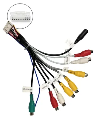 Productafbeelding van RCA stereo audio video AUX-kabel voor auto