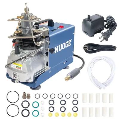 Produktbild von PCP-Luftkompressor - Automatische Abschaltung - Elektrisch - Hochdruck 300 bar/4500 psi - 220 V - EU-Stecker