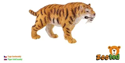 Obrázok produktu pre Figúrka ZOOTED Tiger šabľozubý 13cm Teddies