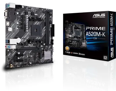Produktbild von Asus 90Mb1500-M0Eay0 Prime A520M-K//Am4,A520,Ddr4,M.2,Hdmi,Mb