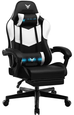 Zdjęcie produktu dla Ergonomiczne krzesło gamingowe - krzesło biurowe - krzesło do gier - krzesło do pracy w domu - regulowane oparcie, zakres 135°