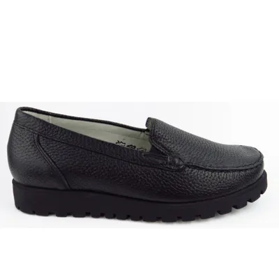Produktbild von Waldläufer Hegli HIRSCH Damen Slipper in Schwarz, Größe 6
