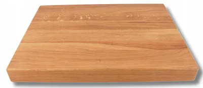 Produktbild von Woodcarver Eichenholz Küchenblock 40x30x4 cm Schneidebrett
