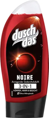 Produktbild von 10x Duschdas Duschgel 3x250ml Noire 3in1 Haar Gesicht Shampoo Körperpflege Mann