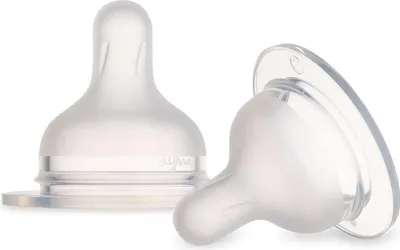 Immagine prodotto di Canpol Babies Tettarella a S per biberon, a flusso lento, in silicone, misura M, 2 pezzi