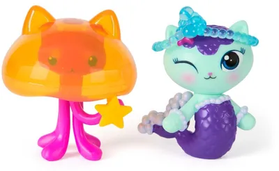Produktbild von Poppenhuis-Figuren: MerCat und Kitty Jellyfish – mit 2 Accessoires