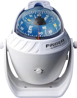 Image de Boussole Finder 2"5/8 m. Blanc/bleu, 1 pièce