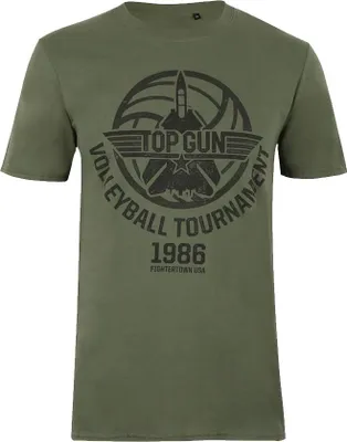 Produktbild von Top Gun - "Volleyball Tournament" T-Shirt für Herren TV724 (M) (Militärgrün)