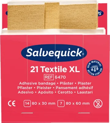 Obrázok produktu pre Salvequick náplasťové pásiky extra veľké REF6470 (21 ks x 60 ks)
