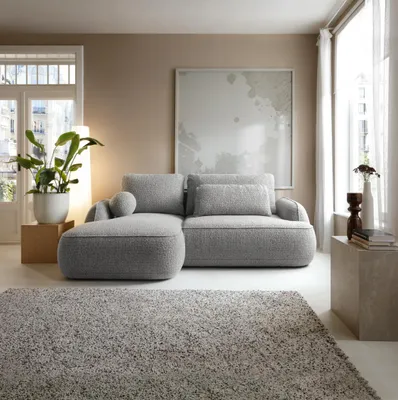 Produktbild von Modernes Ecksofa mit Schlaffunktion und Bettkasten Couch links Zuri Robin 03 e Lieferung und Hineintragen!