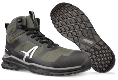 Image de Bottes de sécurité Albatros TALO MID S3S ESD FO SR, taille 45, vert/noir
