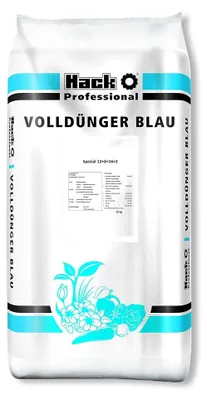 Produktbild von Hack Profi Volldünger Blau  Spezial Blau-Dünger NPK 12+8+16 +2   25 kg