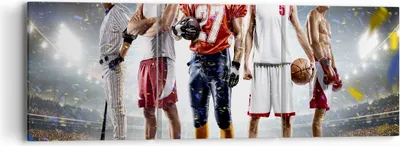 Produktbild von Bild auf Leinwand - Leinwandbild - Sport Sportler - 90x30cm - Wand Bild - Wanddeko - Wandbilder - Leinwanddruck - Bilder - Kunstdruck - Wanddekoration - Leinwand bilder - Wandkunst - CA90x30-3873
