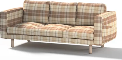 Produktbild von Dekoria Bezug für Norsborg 3-Sitzer Sofa, braun-beige, Norsborg 3-Sitzer Sofabezug