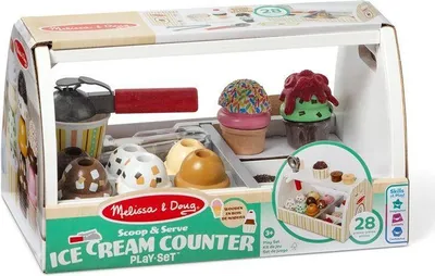 Zdjęcie produktu dla Melissa & Doug Duża drewniana Lodziarnia dla dzieci