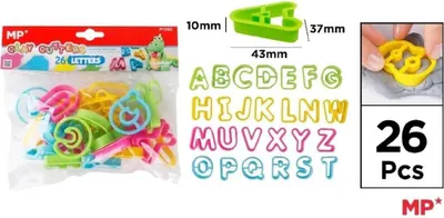 Immagine prodotto di Stampi in plastilina alfabeto 26pz