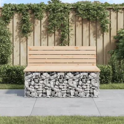 Produktbild von Maison Exclusive - Gartenbank aus Gabionen 103x70x65 cm Massivholz Kiefer