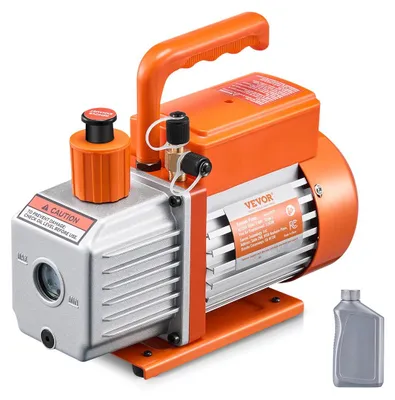 Immagine prodotto di Pompa per vuoto VEVOR 3,5 CFM HVAC Pompa per vuoto rotativa a palette a 1 stadio per R134a R22 R410a, adatta per la manutenzione di impianti di condizionamento dell'aria per autoveicoli e per il degasaggio delle resine