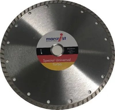 Produktbild von Marcrist Diamanttrennscheibe Diamantscheibe Universal Turbo 230 x 22,23 mm