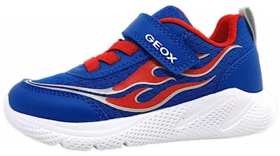 Image de Geox Sprintstyle Bay : chaussures pour enfants, chaussures de sport à lacets, bleu, pour le quotidien
