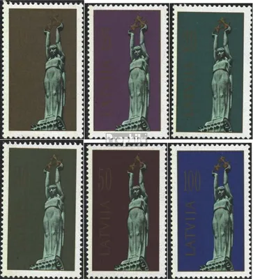 Produktbild von Briefmarken Lettland 1991 Mi 317-322 (kompl.Ausg.) postfrisch Freiheitsdenkmal