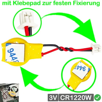 Produktbild von RTC BIOS CMOS Battery Batterie kompatibel für ASUS N550L Notebook PC