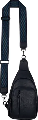 Produktbild von Brusttasche Umhängetasche Schultertasche Cross Body Bag Kunstleder Italy-Design D.BLUE