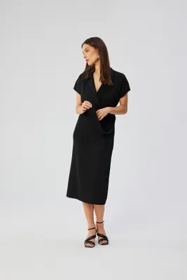 Produktbild von Stylove Midikleid für Frauen Ivoron S363 schwarz L