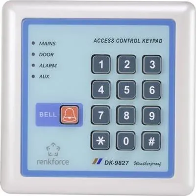 Produktbild von Renkforce Digitales Codeschloss Oberflächenmontage Set 1582598 12 V IP65 mit beleuchteter Tastatur (1582598)