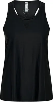 Image de T-shirt sans manches "Loose" de couleur noire, taille XS