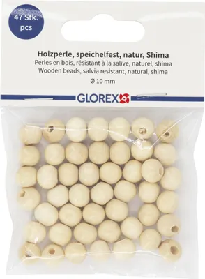 Produktbild von Glorex Holzperle natur 10 mm - 47 Stück